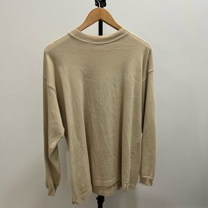 Oversized tan sweater dress